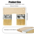 thumbnail image 2 of Double Paint Brush U Shaped Double Color Brush Reusable Double Head Painting Brush with Wood Handle Double Color Brush 7.68 Inch Wall Paint Double Brush for Painting, 2 of 11