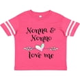 thumbnail image 3 of Inktastic Nonna and Nonno Love Me- Heart Grandchild Boys or Girls Toddler T-Shirt, 3 of 5