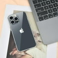 thumbnail image 2 of Case Compatible with IPhone 13 Pro Max 6.7 Inches, Straight Edge Fine Hole Soft Liquid Silica Gel Military Grade Shockproof Fingerprint Protection(Clear), 2 of 14
