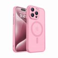 thumbnail image 1 of Chenchen Magnetic Compatible with iPhone 15 Pro Case, Upgraded [Full Camera Protection] [Compatible with Magsafe] [Translucent Matte] Shockproof Protective Phone Case Cover 6.1 Inch - Pink, 1 of 1