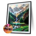 thumbnail image 1 of Cuadros Decorativos DIY 5D mosaico montaña río completo taladro redondo diamante resina pintura Kit Sywqhk Nuevos Originales, 1 of 1