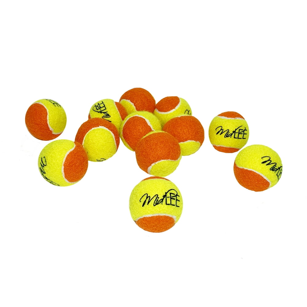 Midlee Designs 2" Yellow/Orange Tennis Balls (12Pack)