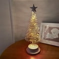 thumbnail image 5 of Up to 60% Off, Christmas Tree Table Lamp Christmas Tree Table Lamp Battery Powered 30LED Bright And Safe Warm Gold Bedroom Stair Light (Christmas, Warm White), Christmas Decorations, 5 of 6