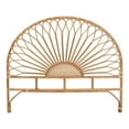 thumbnail image 2 of Bowery Hill Bohemian Natural Rattan Queen Size Standalone Headboard, 2 of 8