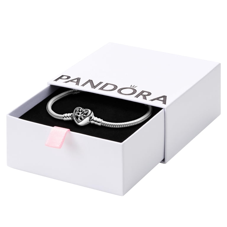 PANDORA Moments Women's Sterling Silver Family Tree Heart Clasp