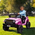 thumbnail image 1 of AKDSteel 12V Kids Ride On Truck, Electric Car Toy for Toddlers with 2.4G Remote Control, Spring Suspension, Battery Display, LED Lights, and Music, 1 of 7