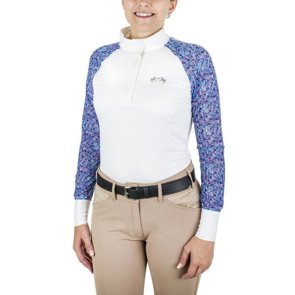 Equine Couture Women Smyrna Printed Long Sleeve Show Shirt