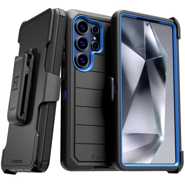 Funda Defender Series para Samsung Galaxy S25 Ultra (2025), Color Negro y Azul