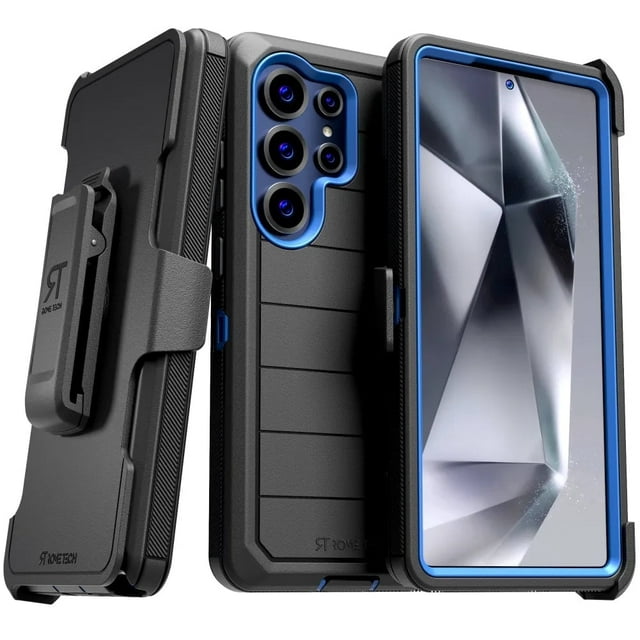 Funda Defender Series para Samsung Galaxy S25 Ultra (2025), Color Negro y Azul