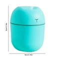 thumbnail image 3 of Mini USB Desktop Humidifier - 7.44oz Cool Mist Diffuser Auto Shut-Off 36dB Quiet Office Bedroom Travel Essential 2 Spray Modes(Green), 3 of 9