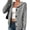 Gray-S, variant on New Women's Cross-Border Knitted Coat, Hooded Cardigan with Drawstring & Single-Breast Closure