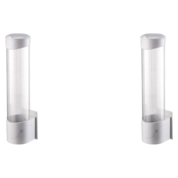 Advancent Estante de almacenamiento de montaje en pared que ahorra espacio con tapa a prueba de polvo y ABS saludable Fácil de instalar Reduce Blanco 2Conjunto