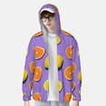 thumbnail image 3 of Picia Yellow Lemon And Orange Women's Men's UPF 50+ Sun Protection Hoodie Shirt Long Sleeve SPF Fishing Outdoor UV Hiking Lightweight Shirts-Medium, 3 of 9