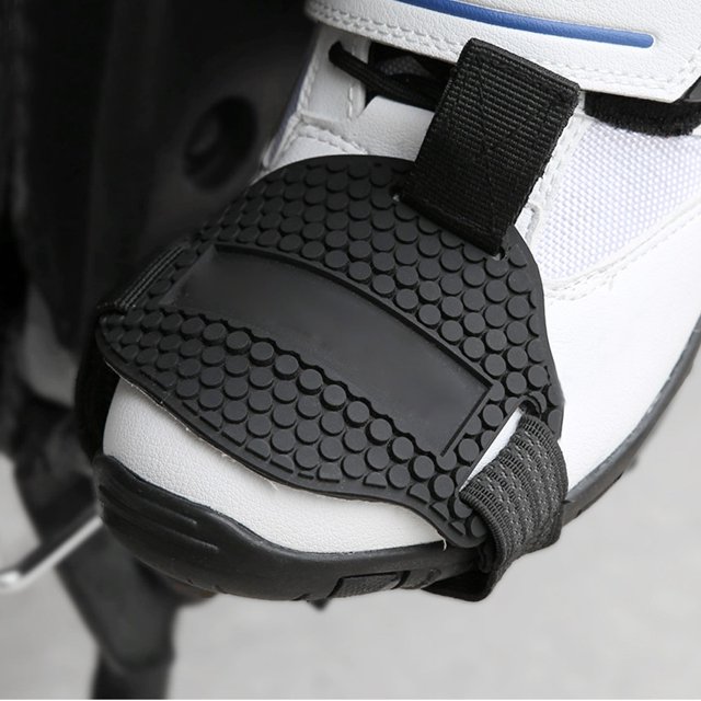Wchiuoe Motorcycle Gear Shift Pad,(Universal) Motorcycle Protective Gear Shift Pad Shoes Boots Scuff Protector Shifter Guards