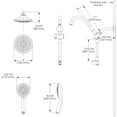 thumbnail image 2 of Belanger SYM022CP Retrofit Shower Head and Hand Shower System, Polished Chrome, 2 of 12