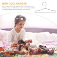 thumbnail image 3 of 20 PCS Muñeca de Metal Perchas Ropa Durable Ropa Percha Mini Muñeca Ropa, 3 of 5