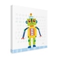 thumbnail image 2 of Melissa Averinos 'Robot Party IV on Squares' Canvas Art, 2 of 3