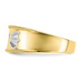 thumbnail image 2 of Bagues Croix pour Hommes en Or Jaune 10K avec Placage Rhodium, 2 of 4
