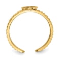 thumbnail image 4 of Primal Gold 14 Karat Yellow Gold Peace Sign Toe Ring, 4 of 7