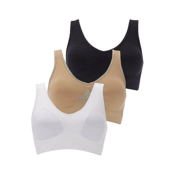 3 Pack (tm) - The Ultimate Comfort Bra. Seamless Support Comfort