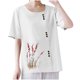 thumbnail image 1 of Vestidos Casuales Para Mujer, Blusas De Mujer De Moda Blusa informal de lino con cuello redondo, manga corta y botones para mujer, 1 of 7
