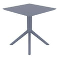 thumbnail image 4 of Compamia Sky 27 inch Square Dining in Dark Gray Finish, 4 of 5