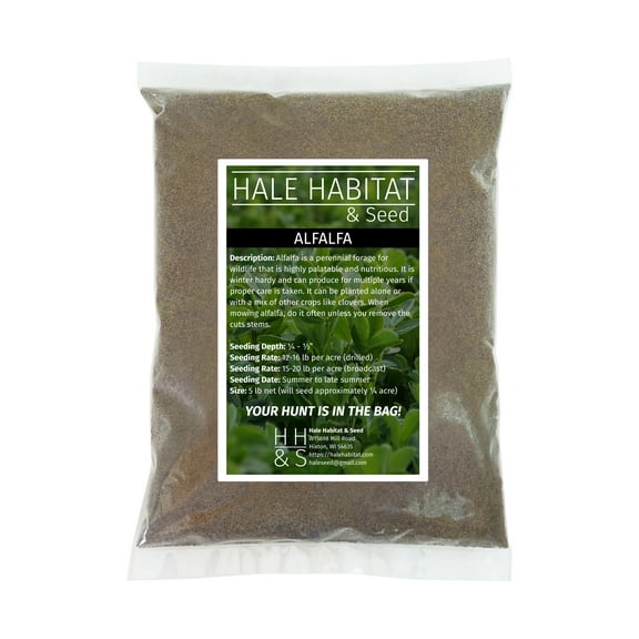 Hale Habitat & Seed Alfalfa Food Plot Seed, 5 lbs