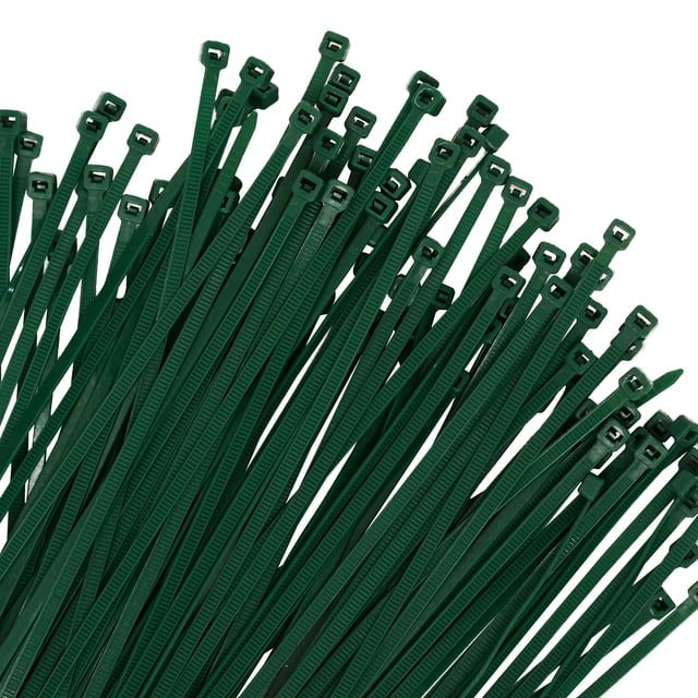 Bridas de nailon OUPENG, 200 unidades, 20 cm, verdes, multiusos