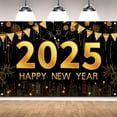 thumbnail image 5 of Banner de Feliz Año Nuevo para Decoración de Nochevieja 2025, Decoración de Casa de Interior de Año Nuevo, Decoración de Fondo de Fotos de Año Nuevo, 5 of 5