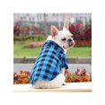 thumbnail image 2 of 1pc Polyester Checked Collar Bow Shirt Suit Wedding Dress For Large, Medium, Small Pets, 2 of 5