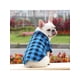 thumbnail image 2 of 1pc Polyester Checked Collar Bow Shirt Suit Wedding Dress For Large, Medium, Small Pets, 2 of 5