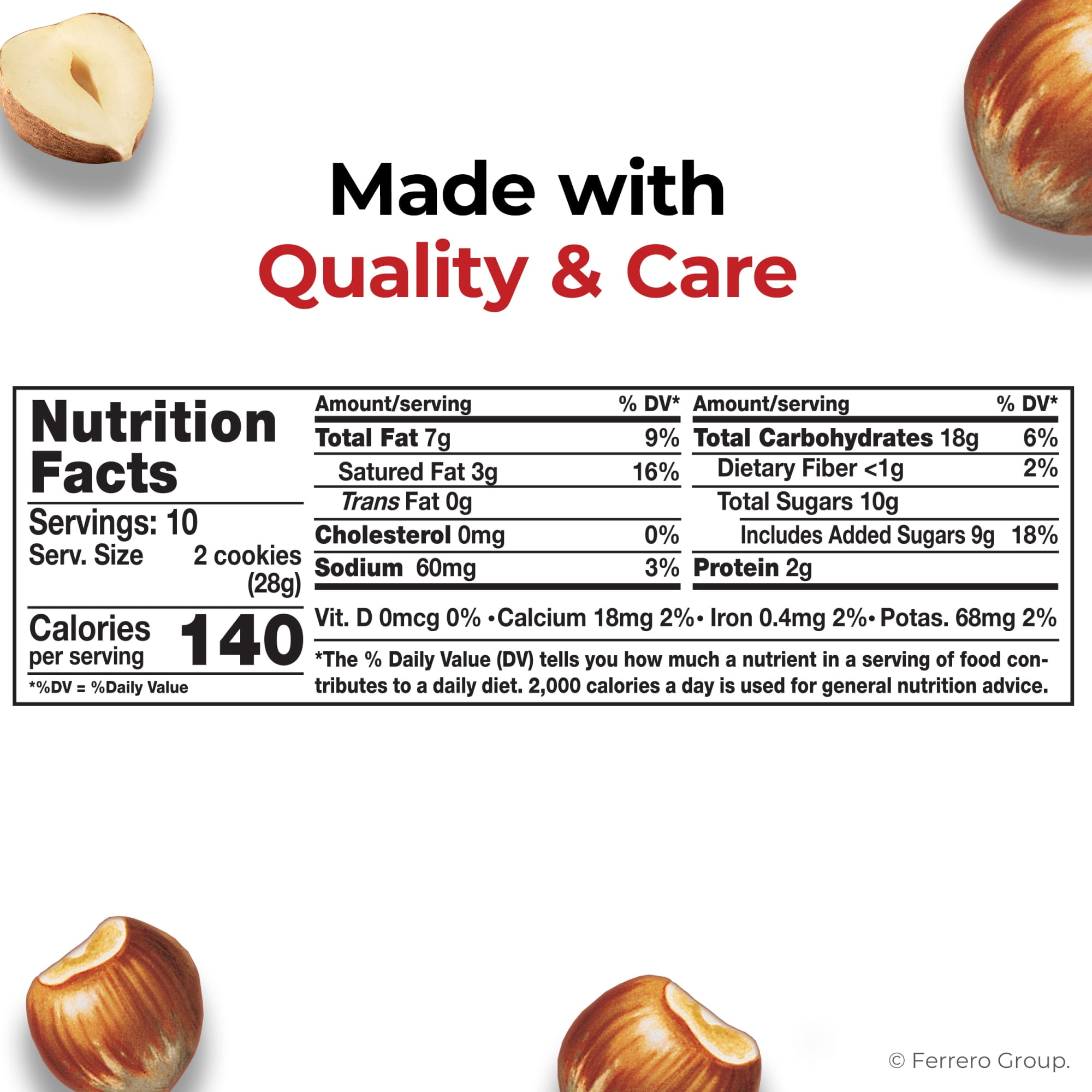 (3 pack) Nutella Biscuits Cookies Filled with Nutella Hazelnut Spread, Sweet Snack Pack, 9.7 oz