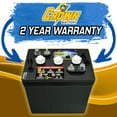 Crown Battery BCI Group GC2 6V 240AH Deep Cycle Golf Cart and Scrubber
