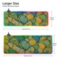 thumbnail image 3 of Vibrant Line Art RGB Gaming Mouse Pad Large Keyboard Mat Rubber Base 13 Light Modes, 3 of 6