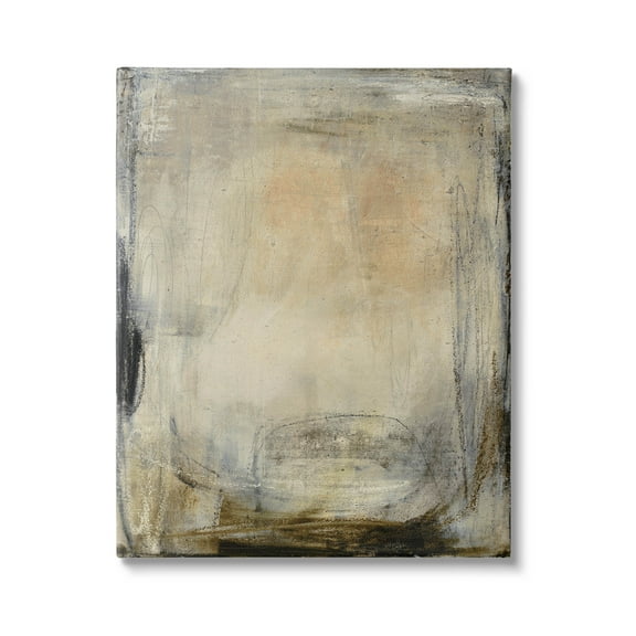 Stupell Industries Beige Abstract Scribble Composition Painting Gallery Wrapped Canvas Print Wall Art, Design by Kippi Leonard