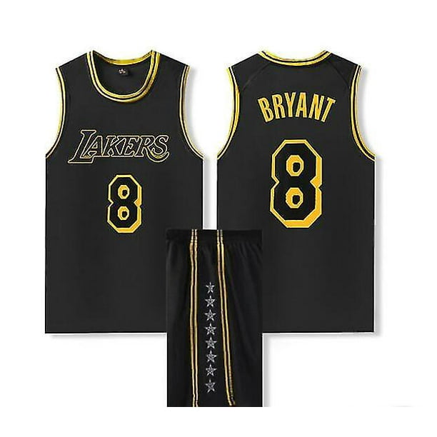 NBA Los Angeles Lakers Kobe Bryant 8 Reebok Jersey Black (L)