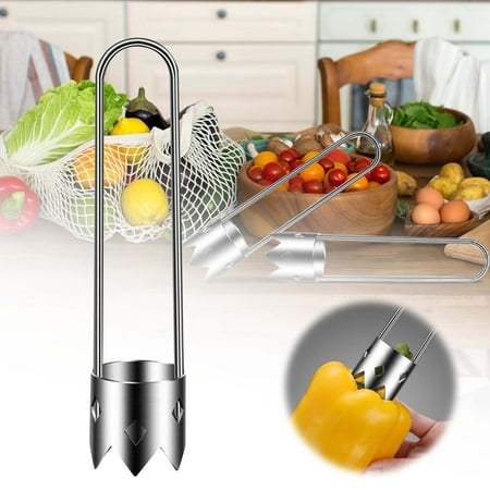 

Stainless Steel Fruit Core Remover Corer And Pear Corer Kitchen Hole Digging Tool Utensils Swivel Peelers for Kitchen Y Peeler Set Spiral Peeler Vegetable Gloves Papaya Peeler Peeler And Can Opener
