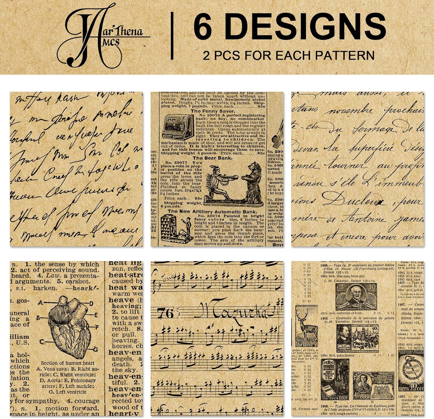 12 sheets of vintage newspaper wrapping paper - not a roll - folded flat art paper for handmade gift wrapping, size 19.7 x 27.6 inches