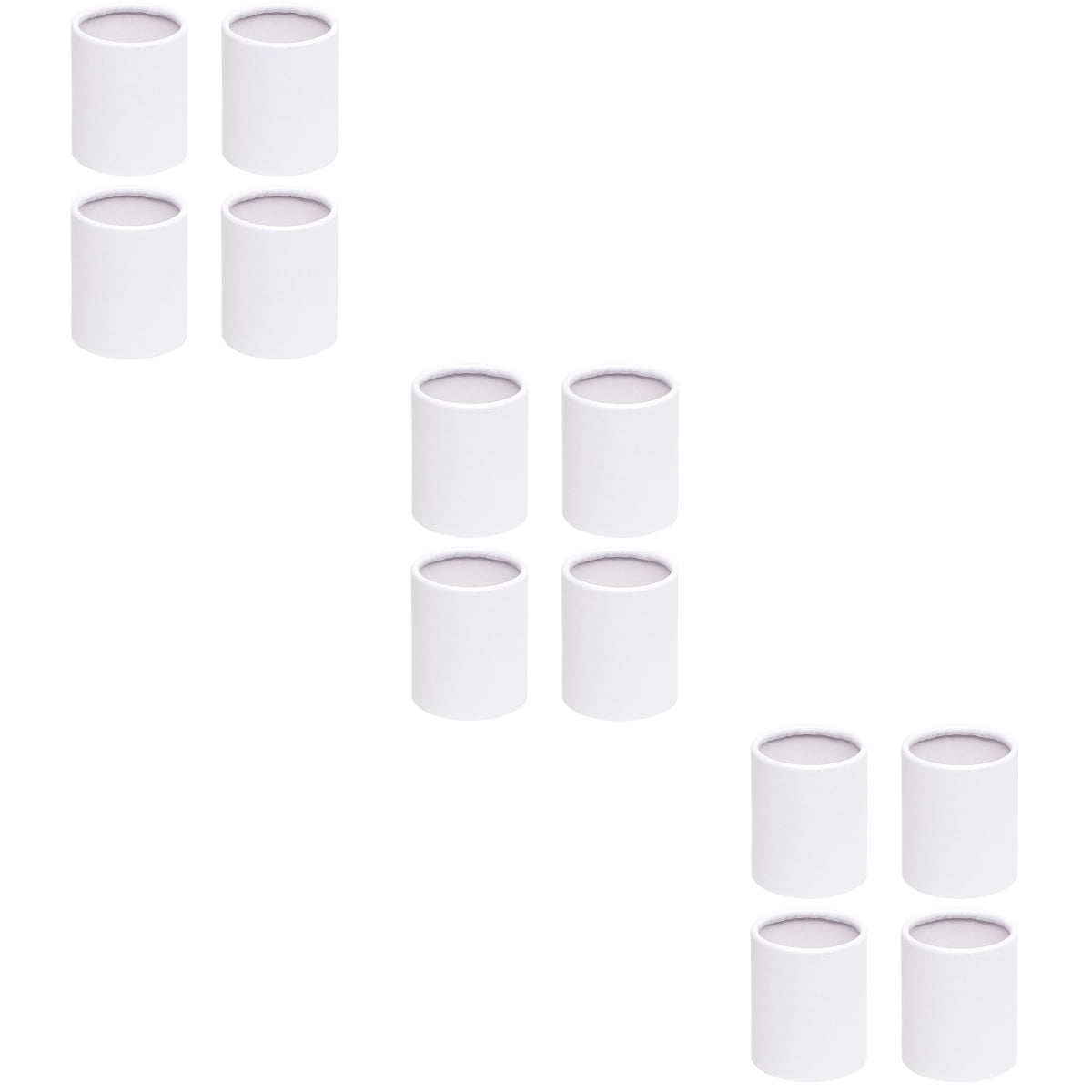 Hemoton 12 pcs  Flower Arrangement Base Containers Round Bouquet Paper Box Bucket Holder Flower Tube Bucket for Wedding Party Favors