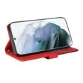 thumbnail image 2 of Compatible Samsung Galaxy S22 ULTRA Case, Leather Wallet Case Stand View Magnetic Clasp Book Flip Folio Phone Cover - Red, 2 of 5