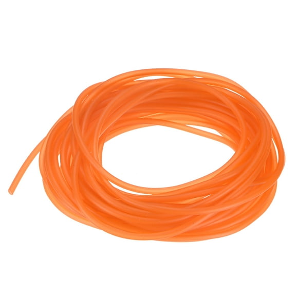 Uxcell 10 Meter Natural Latex Rubber Tubing, 2x4mm(IDxOD) Rubber Tube Hose, Orange