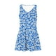 thumbnail image 5 of Vestido Corto para Mujeres Verano sin Mangas Cuello en V, Impresión de Moda con Bolsillos, Poliéster de Algodón Casual, 5 of 9
