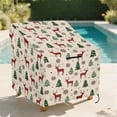 thumbnail image 2 of Renewold Patio Outdoor Chair Covers All Weather Protection High Back Bar Chair Cover Water Resistant Lawn Deck Furniture Cover Christmas Decor, 38"W x 38"D x 36"H, Reindeer Christmas Tree Snowflakes, 2 of 7