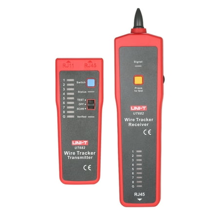 Functional Testing Grid UNI-T UT682 Multi-functional Handheld Wire Tester RJ11 RJ45 Wire Line Finder Cable Testing Tool for Network Maintenance ()