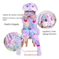 thumbnail image 2 of Conjunto De Pijama De Una Pieza Morado Con Conejito Rascal, 2 of 7