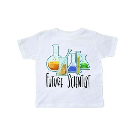 

Inktastic Future Scientist with Beakers Test Tubes and Formulas Gift Toddler Boy or Toddler Girl T-Shirt