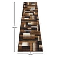 thumbnail image 4 of BizChair Modern Contemporary Runner Area Rug, Brown Black Beige (2 Feet X 7 Feet), 4 of 6