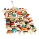 thumbnail image 4 of Juguetes para masticar pájaros, troncos, nueces, corteza, cuerda de algodón, diversión colorida, aliviar el aburrimiento, interactivo, decorativo, loro, pájaro, juguetes para masticar, 4 of 8