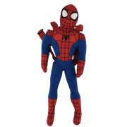 Marvel by Spiderman Adult Adjustable Straps Plush School Backpacks, Red