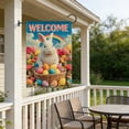 thumbnail image 5 of Meggemo Easter Garden Flag Spring Bunny Egg Double Sided Printed Outdoor Yard Decorative Holiday Home Banner Porch Garden Accent, 5 of 6